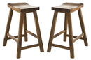 Liberty Furniture Creations II 24 Inch Sawhorse Barstool in Tobacco Finish (Set of 2) image