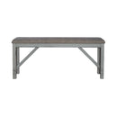 Liberty Furniture Newport Counter Height Dining Bench in Smokey Grey