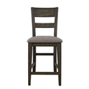 Liberty Furniture Double Bridge Splat Back Counter Chair (RTA) in Dark Chestnut (Set of 2)