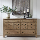 Liberty Furniture Grandpas Cabin 7 Drawer Dresser in Sandstone