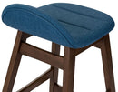 Liberty Furniture Space Saver 24" Counter Chair (Blue) in Satin Walnut (Set of 2)