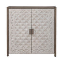 Liberty Furniture Chatfield Accent Console in Antique White with Tobacco Top EST SHIP TIME APPX 4 WEEKS
