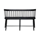 Liberty Furniture Capeside Cottage Spindle Back Dining Bench in Royal Black