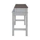 Liberty Furniture River Place Console Bar Table in Riverstone White & Tobacco