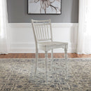 Liberty Furniture Magnolia Manor Spindle Back Counter Chair in Antique White