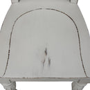 Liberty Furniture Magnolia Manor Splat Back Side Chair in Antique White (Set of 2)