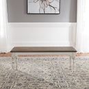 Liberty Furniture Magnolia Manor Dining Bench (RTA) in Antique White
