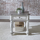 Liberty Magnolia Manor End Table in Antique White