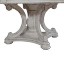 Liberty Furniture Magnolia Manor Round Pedestal Table in Antique White