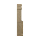 Liberty Furniture Magnolia Manor Buffet with Hutch in Weathered Bisque