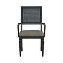 Liberty Furniture Caruso Heights Panel Back Arm Chair (Set of 2) in Aged Whiskey