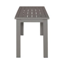Liberty Furniture Plantation Key Outdoor Dining Bench in Granite