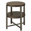 Liberty Breckinridge Round End Table in Mahogany