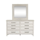 Liberty Modern Farmhouse Mirror in White