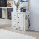 Liberty Furniture Modern Farmhouse Pet Feeder in Flea Market White EST SHIP TIME APPX 4 WEEKS image