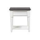 Liberty Allyson Park Drawer End Table in Wirebrushed White