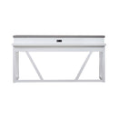Liberty Furniture Palmetto Heights Console Bar Table in Shell White & Driftwood