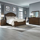 Liberty Furniture Arden Road Landscape Mirror in Satin Cherry