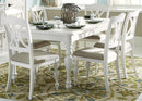 Liberty Furniture Summer House Rectangular Leg Table in Oyster White