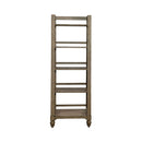 Liberty Furniture Americana Farmhouse Leaning Pier Bookcase in Dusty Taupe