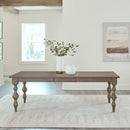 Liberty Furniture Americana Farmhouse Rectangular Leg Table in Dusty Taupe