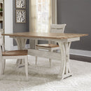 Liberty Farmhouse Reimagined Flip Lid Sofa Table in Antique White