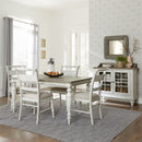 Liberty Furniture Whitney Rectangular Leg Table in Weathered Gray