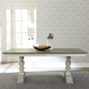 Liberty Furniture Whitney Trestle Table in Weathered Gray