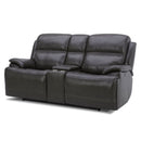 Liberty Furniture Bentley Loveseat w/Console P2 & ZG in Graphite