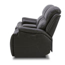 Liberty Furniture Bentley Loveseat w/Console P2 & ZG in Graphite