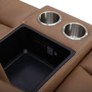 Liberty Furniture Bennett Loveseat with Console P2 & ZG in Butternut