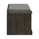 Liberty Furniture Mill Creek Wall Bench in Peppercorn