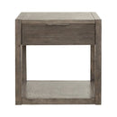 Liberty Furniture Bartlett Field End Table in Dusty Taupe