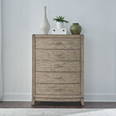 Liberty Furniture Avalon 5 Drawer Chest in Burnished Beige