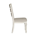 Liberty Furniture Heartland Ladder Back Side Chair (Set of 2) in Antique White