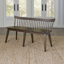 Liberty Furniture Midland Falls Spindle Back Bench in Rustic Brown image