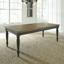 Liberty Furniture Harvest Home Rectangular Leg Dining Table in Chalkboard