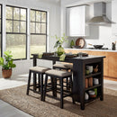 Liberty Furniture Brook Creek 5 Piece Counter Set in Black image