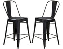Liberty Furniture Vintage Dining Series Bow Back Counter Chair in Black (Set of 2) image