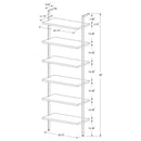 Owens 3-piece 96-inch Wall Mounted Bookshelf Set Walnut