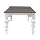 River Place Rectangular Leg Table in Riverstone White & Tobacco image