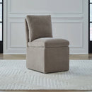 Accent Dining Accent Dining Chair w/ Casters - Truffle image