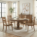 Homestead Haven 5 Piece Pedestal Table Set image