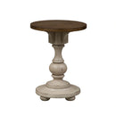 Morgan Creek Chair Side Table in Antique White image