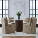 Accent Dining Accent Dining Chair w/ Casters - Wicker image
