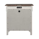 Ivy Hollow 3 Drawer Nightstand w/ Charging Station in Weathered Linen image