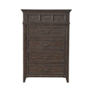 Paradise Valley 5 Drawer Chest in Saddle Brown image