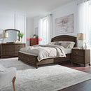 Avalon King Panel Storage Bed, Dresser & Mirror, NS image