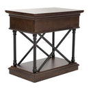 Tribeca Chairside Table in Cordovian Brown image