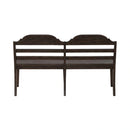 Paradise Valley Ladder Back Bench in Saddle Brown image